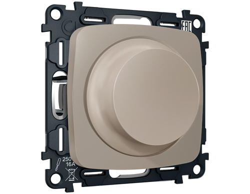 MO365510 Комплект механизма светорегулятора универсального OMEGA Серо-бежевый матовый 25-600W/LED 5-300W QUANT (OP3655, VM136)