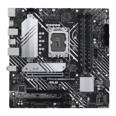 Материнская плата ASUS PRIME B660M-A D4-CSM, LGA1700 B660 4xDDR4 4xSATA3 2xM.2 RAID 2xHDMI 1xDP mATX