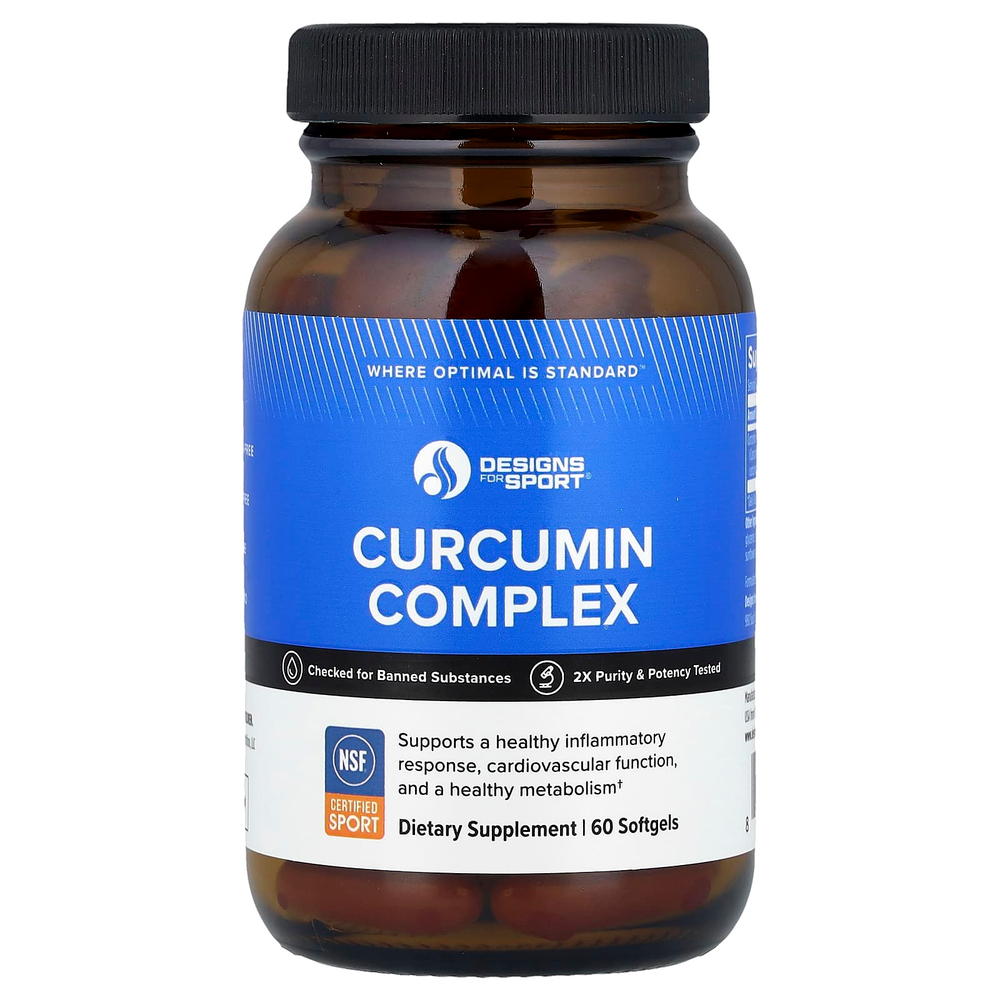 Designs For Health, Designs For Sport®, комплекс куркумина, 60 капсул (400 мг в каждой капсуле)