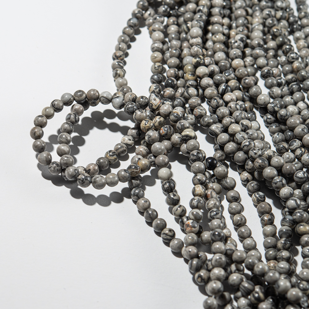 Доломит (картографическая яшма) натуральный, 4,7мм, шар