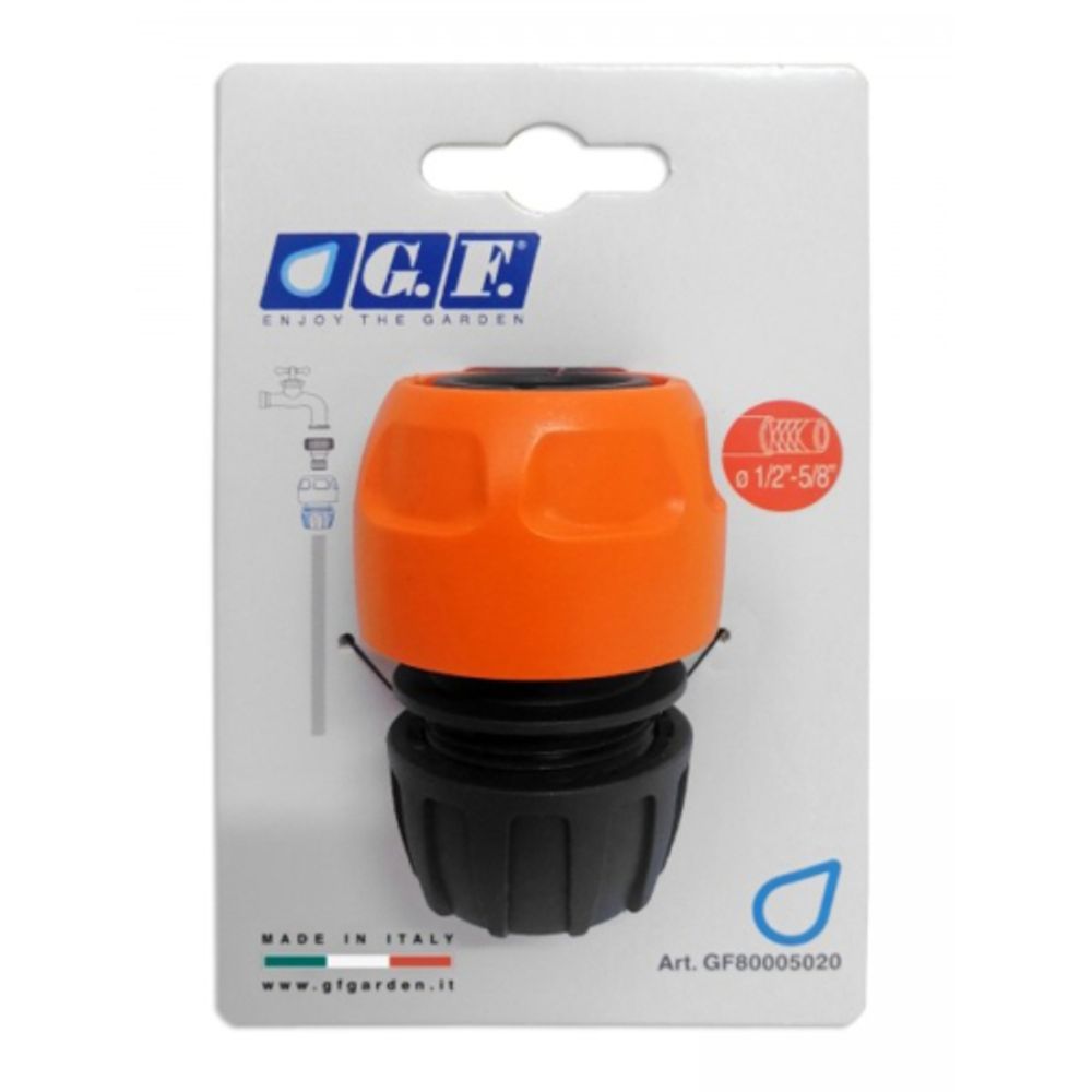 Коннектор GF GF80005020 для шланга быстросъёмный 1/2 и 5/8 | Аксессуары для полива Green Apple