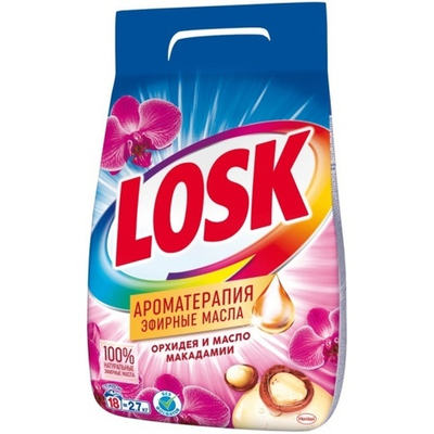 LOSK Автомат СМС порошок Орхидея и масло Макадамии 2,7кг.