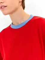 Лонгслив Toccotwo Blue neck Красный