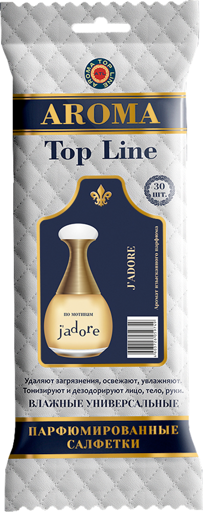 Салфетки влажные универсальные парфюмированные №6 Dior jadore