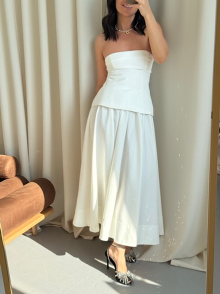 Топ-корсет молочный