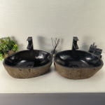 Раковина из речного камня ПАРА! RS-64966 50*33*15 0865