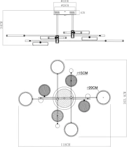 Потолочная люстра Arte Lamp