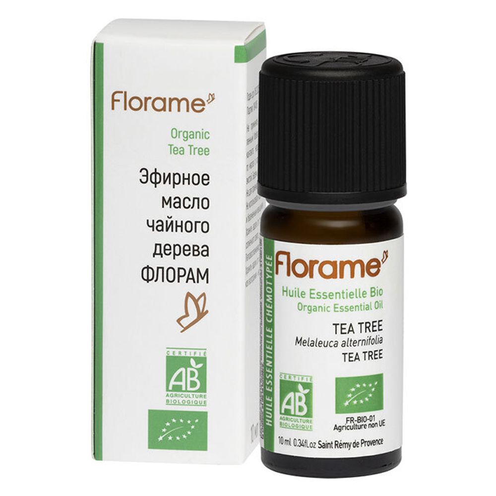 Эфирное масло ЧАЙНОГО ДЕРЕВА Florame, 10 мл