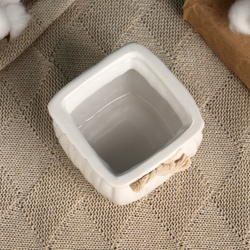 Кашпо «Мешочек Мартин» квадратный, 300 мл, 9×9×7 см