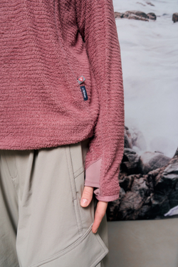 Худи Nothomme Blue Monte Lightweight Hooded Fleece Shirt "Salmon Pink"