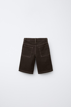 ZARA ШОРТЫ КАРГО OVERDYE, ЧЕРНЫЙ