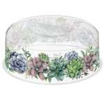 Крышка для СВЧ 25см с декором (бесцветный)