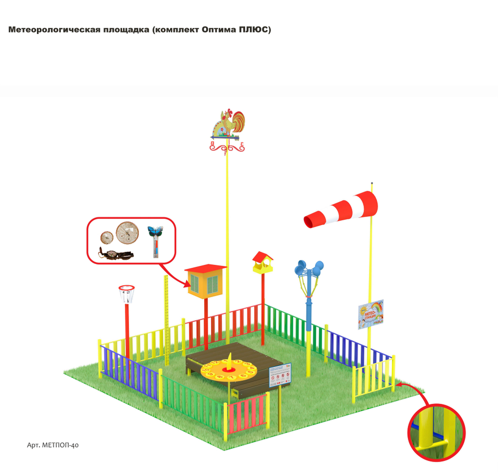 Метеорологическая площадка (комплект Оптима ПЛЮС)