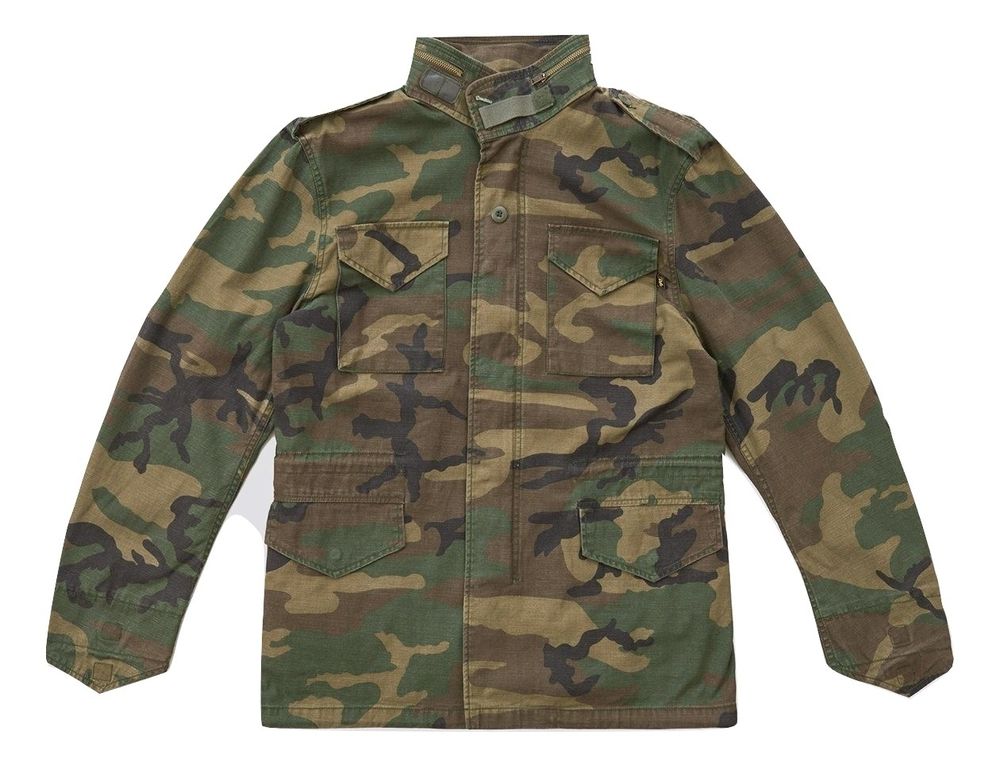 Куртка Alpha Industries M-65 Defender Woodland Camo (Камуфляжный)