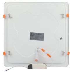 Светильник светодиодный встраиваемый Даунлайт ЭРА LED 2-24-6K Slim панель 24Вт 6500К квадрат | Downlight
