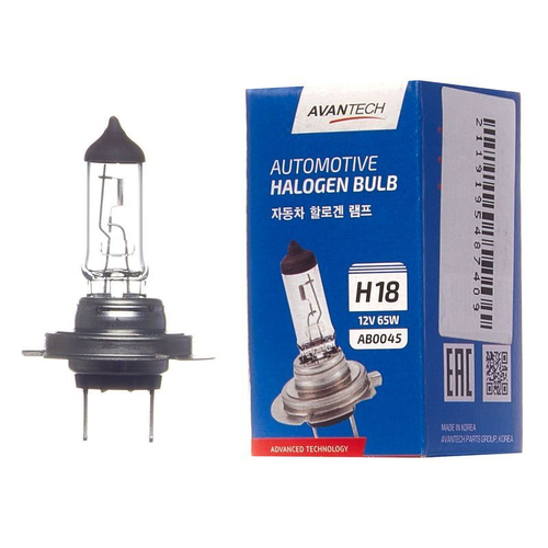 Лампа головного света Avantech H18 12V 65W AB0045