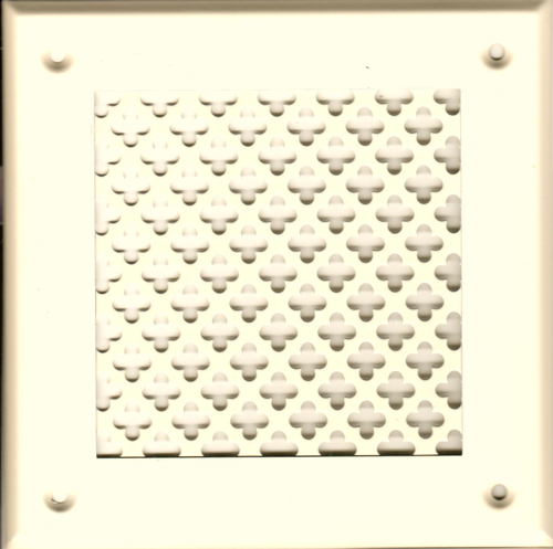 Решётка 150*150 слоновая кость, большой цветок