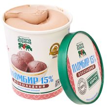 Мороженое "Пломбир шоколадный" 500г. Зелена Бурена - купить с доставкой по Москве и области