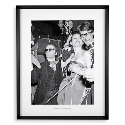 Постер Print Karl Lagerfeld and Yves Saint Laurent арт.116639