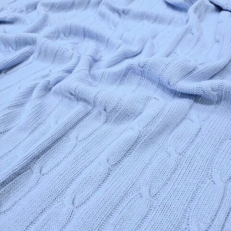 Плед CABLE Rene Real небесно-голубой 110x170 см