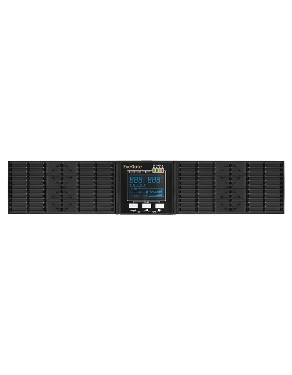 Exegate EX293049RUS ИБП On-line ExeGate PowerExpert ULS-2000.LCD.AVR.1SH.2C13.USB.RS232.SNMP.2U &lt;2000VA/2000W, On-Line, PF=1, LCD, 1*Schuko+2*C13, RS232, USB, SNMP-slot, Rackmount 2U/Tower, металличес