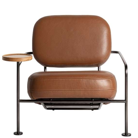 Кресло VICAL Keith, коричневая кожа