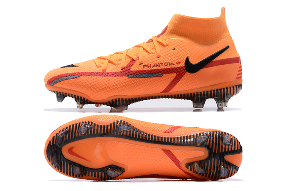 Бутсы Nike Phantom GT2 Dynamic Fit Elite FG (Оранжевый)