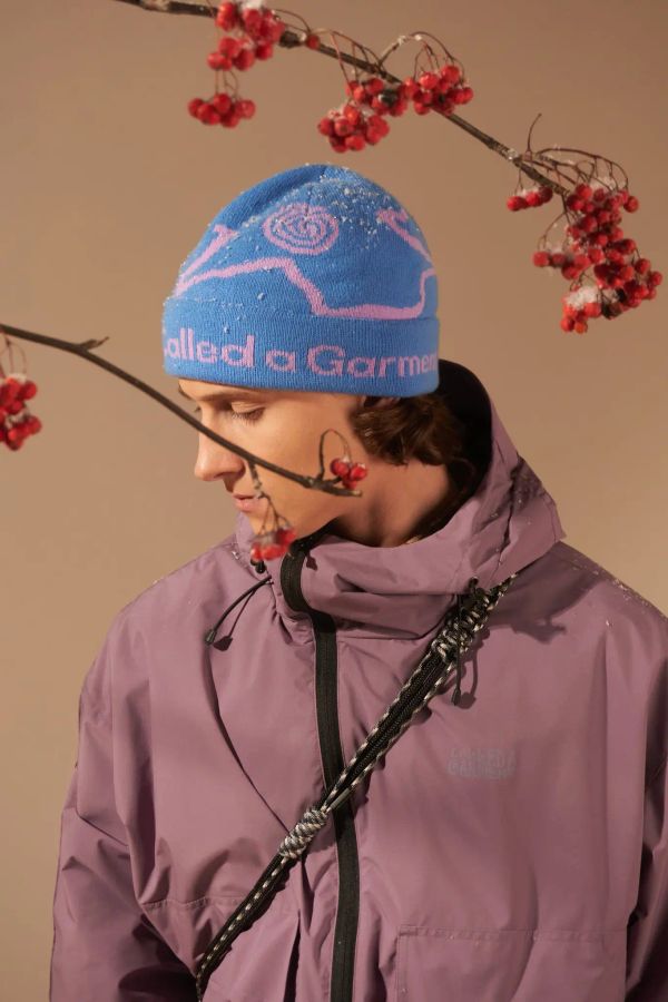 Шапка Pathway Logo Beanie синий / сиреневый - фото 2