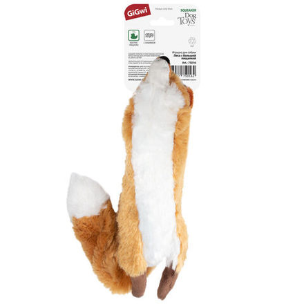 Gigwi CATCH & FETCH игрушка для собак лиса с большой пищалкой 63 см