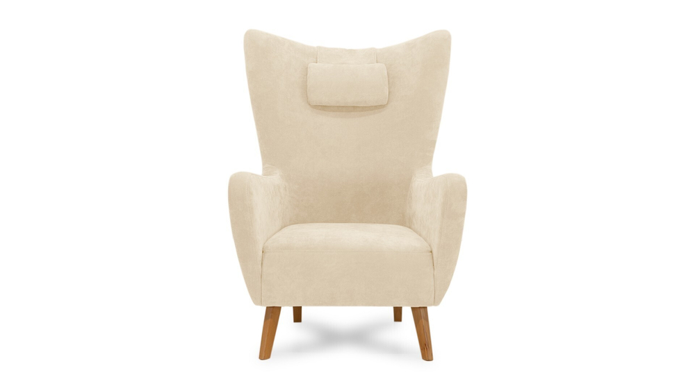 Кресло Лестер 2 Vivaldi 03 77*91*107 см, Бежевый Велюр Нераскладной Фиеста