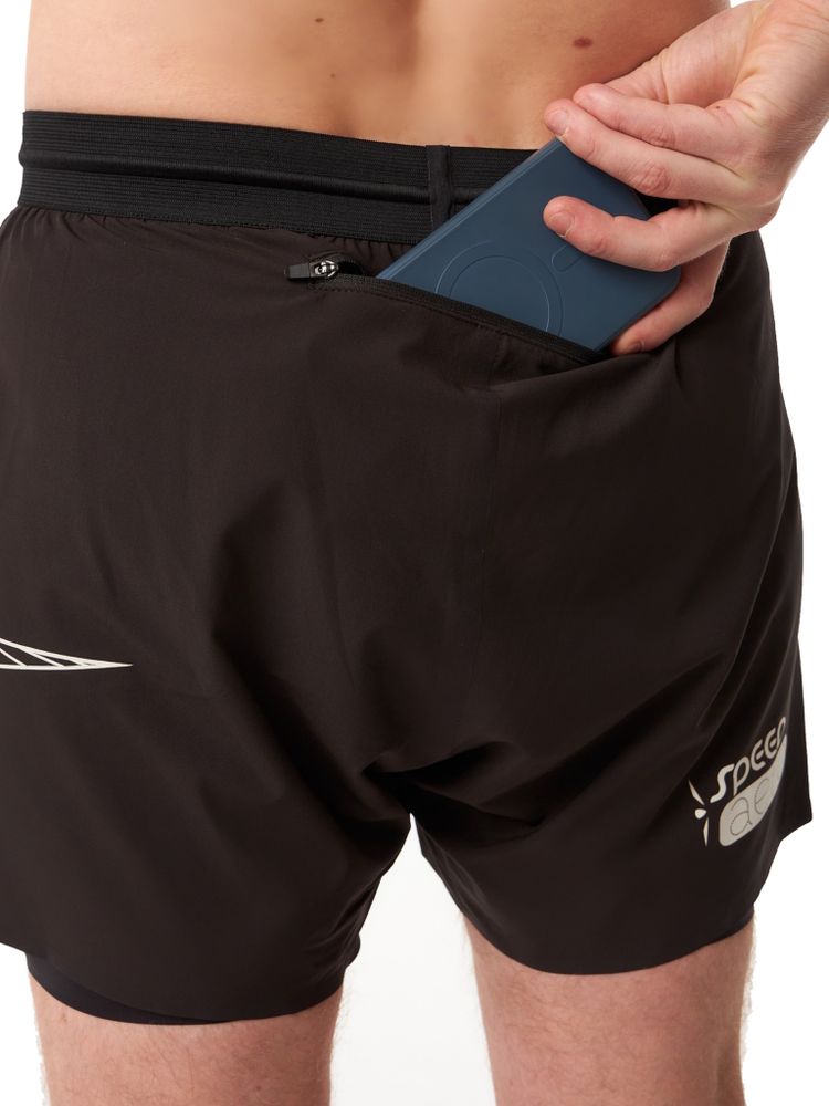 ШОРТЫ МУЖСКИЕ ELEVATE SHORT 5 | BLACK WHITE