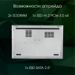 Ноутбук Digma Pro Fortis M Core i5 1334U 16Gb SSD512Gb Intel Iris Xe graphics 15.6" IPS FHD Win11Pro grey (DN15P5-ADXW06)