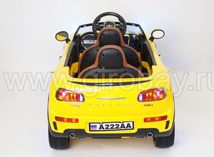 Детский электромобиль River Toys MiniCooper A222AA желтый