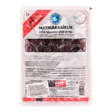 Маслины Marmarabirlik L черные с косточкой, 800 г