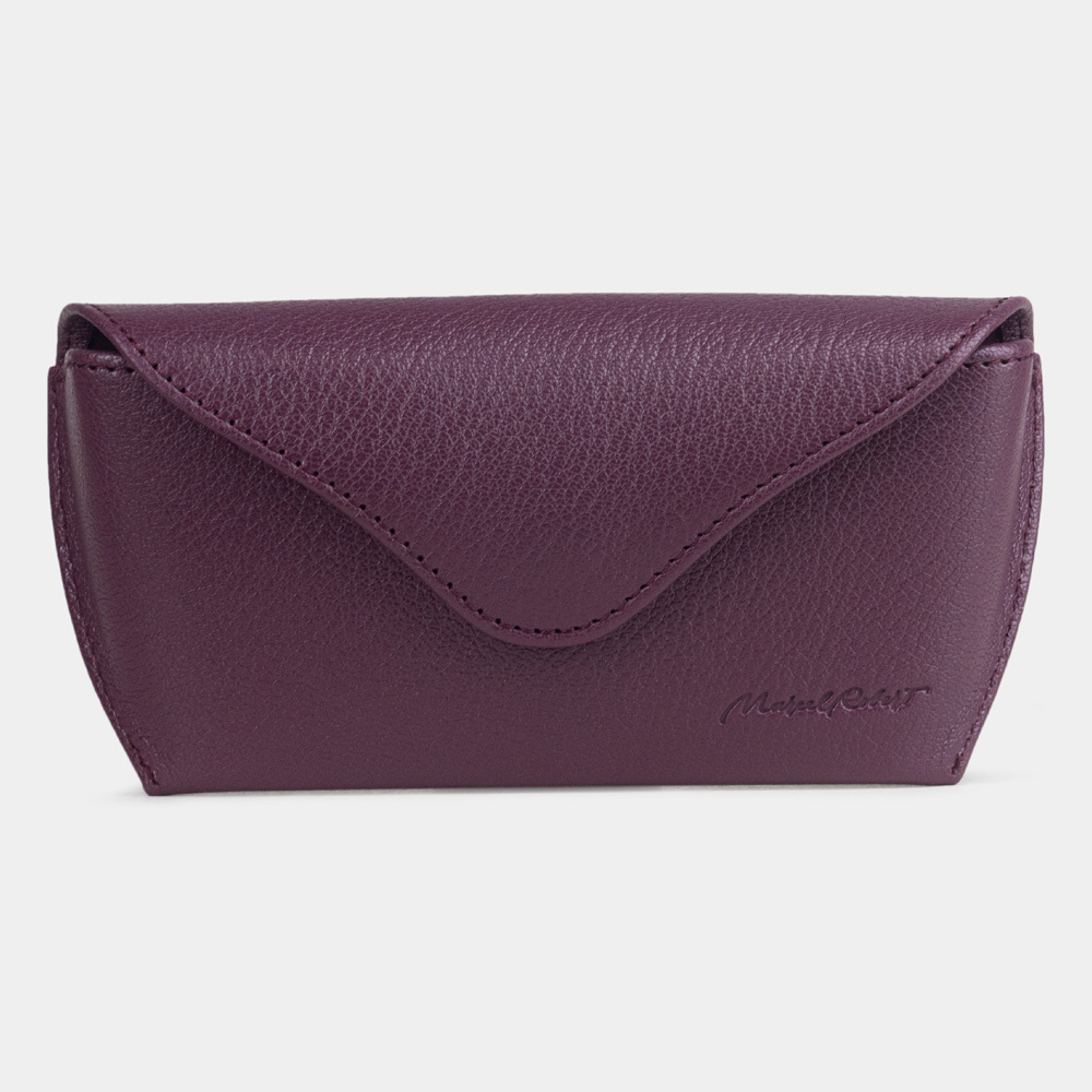 Футляр для очков Soleil из кожи козы, фиолетового цвета