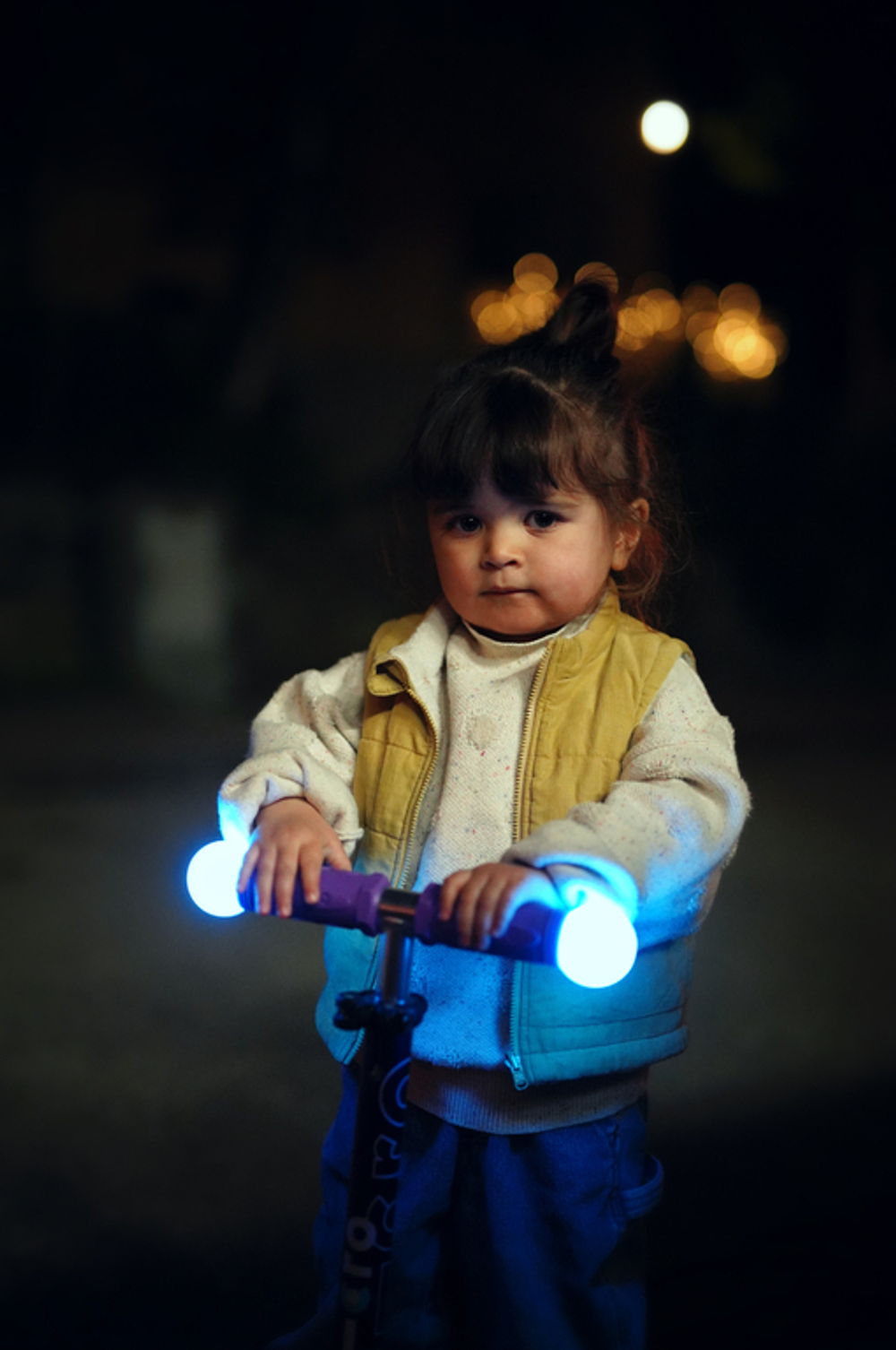 Самокат Mini Micro Deluxe Magic LED сиреневый