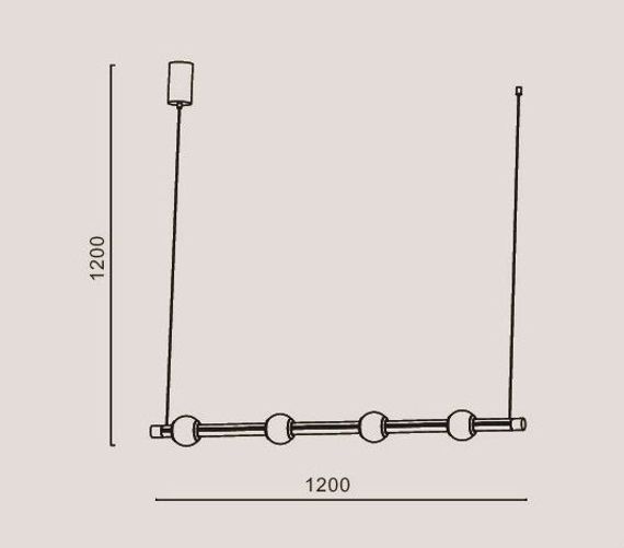 Подвесной светодиодный светильник Romatti Cullinan Bastone L11132Q