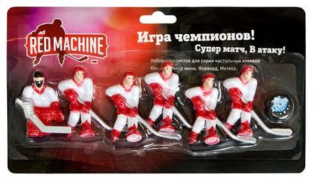 Комплект игроков с шайбой "Юниор" (красный)