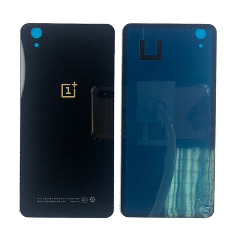 Задняя крышка для OnePlus X черная (Onyx Black) (стекло)