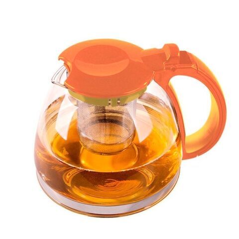 Чайник заварочный стекло, 0.7 л, с ситечком, Barouge, Orange, ВF-502, оранж
