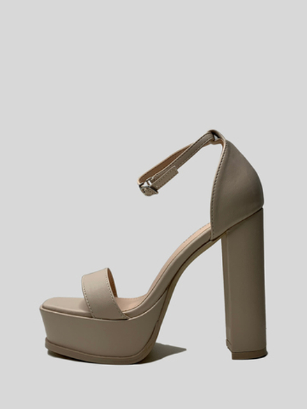 Босоножки Bai sen 333-3 на платформе высоком устойчивом каблуке с ремешком