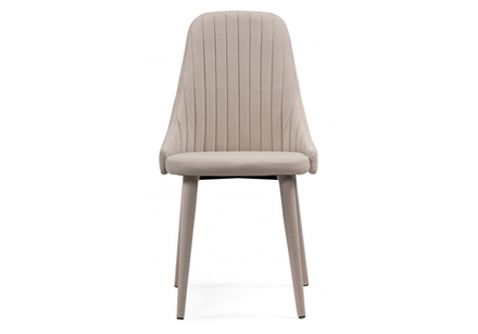 Стул на металлокаркасе Woodville Морос с чехлом катания хумус, ножки бежевые