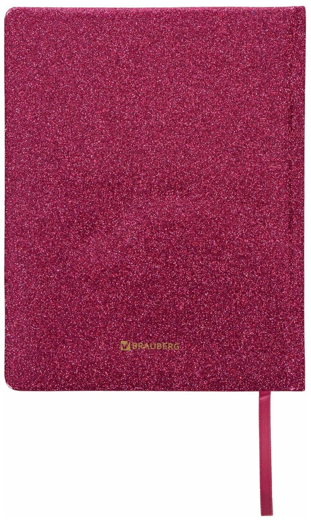 Дневник 1-11 класс 48 л., обложка кожзам (твердая), фольга, BRAUBERG "SPARKLE", розовый, 105463