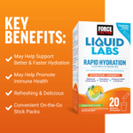 Force Factor, Liquid Labs, Immunity, цитрусовые, 20 пакетиков по 7,4 г (0,26 унции)