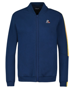 Женская теннисная куртка Le Coq Sportif SAISON Full Zip Sweat N°1 SS23 - Blue