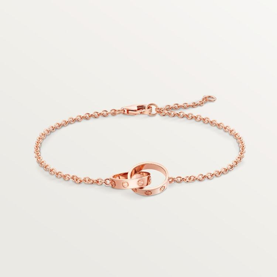 Cartier LOVE bracelet, on chain in rose gold