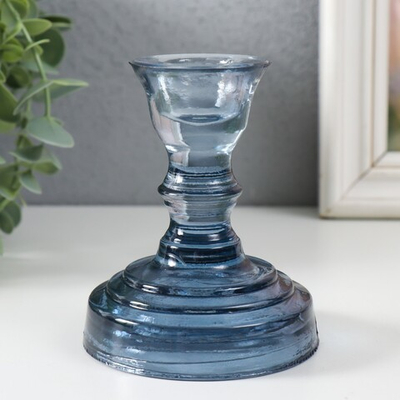 Подсвечник "КРИСТОФФ-3" ЧЕРНИКА 10,5х8,5 см