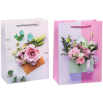 Пакет подарочный «Счастье!» 18*24*8.5 см, микс