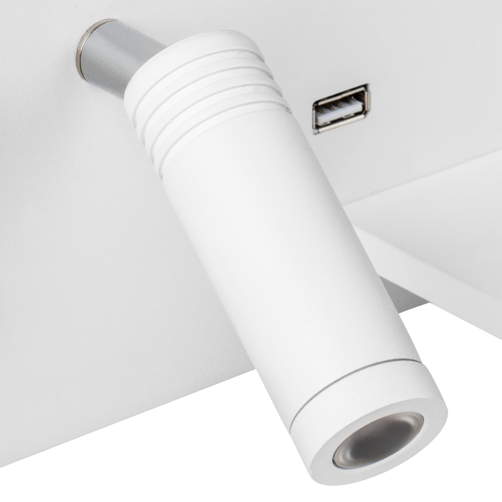 808556 Бра MURO 4,5W+3W LED 360LM+240LM БЕЛЫЙ 3000K