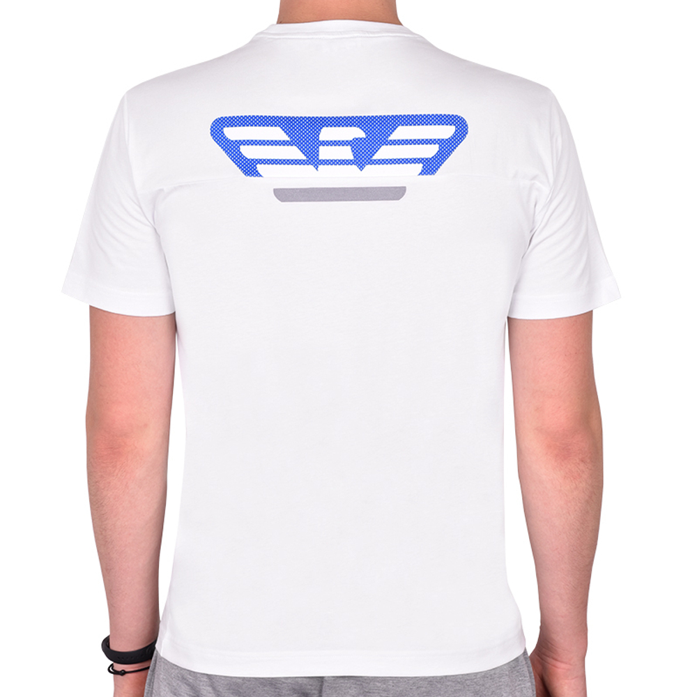 Мужская теннисная футболка EA7 Man Jersey T-Shirt - белый
